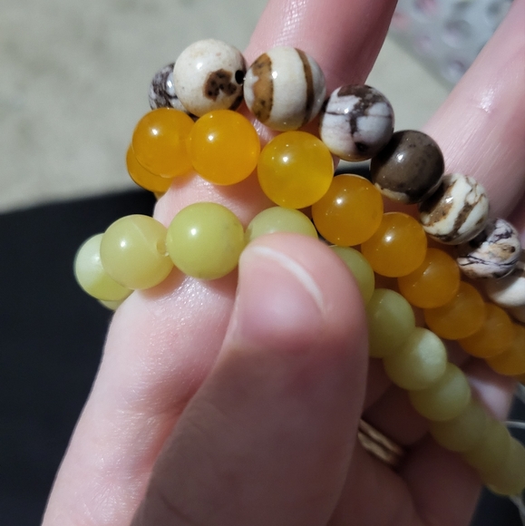 Gemstone beaded bracelets - Picture 4 of 5